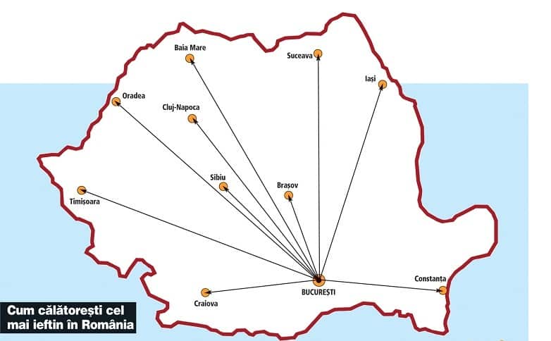 Cum calatoresti cel mai ieftin in Romania