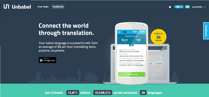 Bani din traduceri online